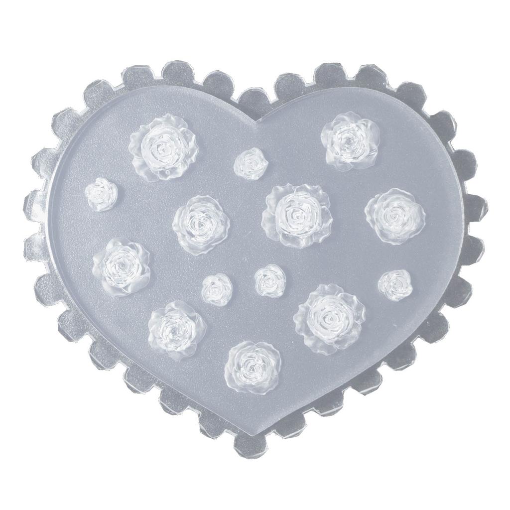 Nail Art Silicone Mold 3D Flowers Nails Making Molds Embossed Nail Stencils Sculpture Mould Decorations for Manicurists