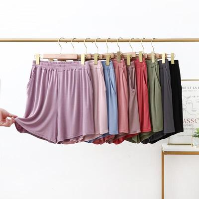 Große Größen Modal-Shorts mit Taschen, hoher Stretch, für den Sommer, dünne, weite Hosen, kurze Hosen, Homewear, lockere Hosen über dem Knie, S bis 6XL