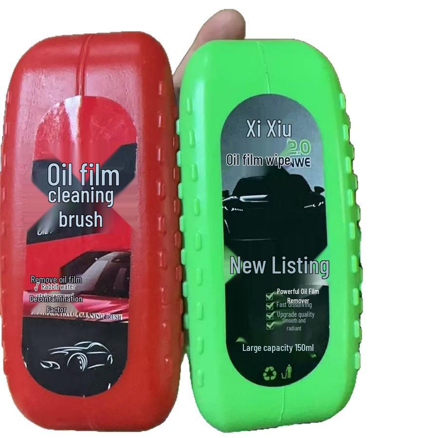 

Средство для удаления масляной пленки с автомобильного стекла и очиститель для дезактивации для лобового стекла и зеркал Green Oil Film Cleaner Brush 150ml
