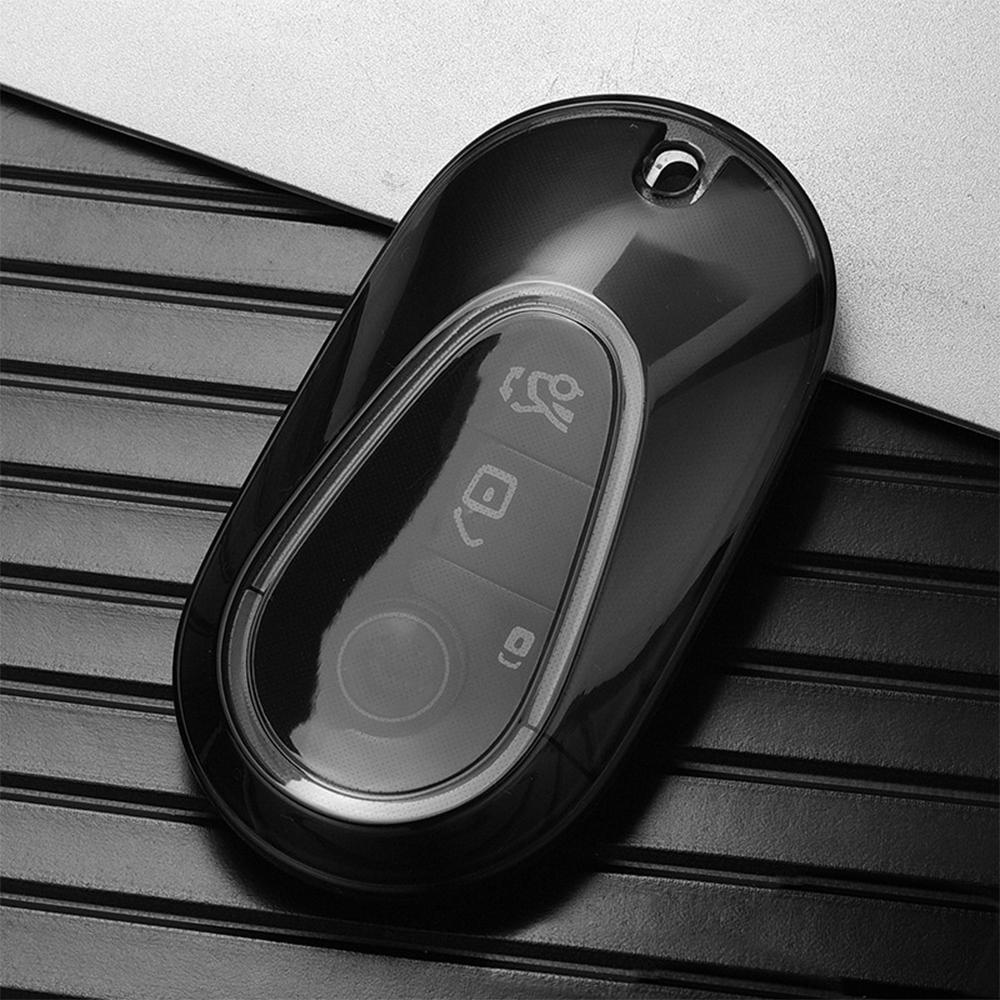 

Soft TPU Car Key Case For Mercedes-Benz C S GLC EQE EQS Class W223 X254 V297 V295 W206 S206 X206 Transparent Key Holder
