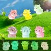 10 / 20PCS Glow In The Dark Cow Figurines Luminous Mini Resin Christmas Decor Ideal For Xmas Tree Fairy Garden Holiday Present