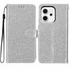 For Oppo Reno14 5G (Global) Wallet Case Glitter Anti-Scratch Leather Stand Phone Cover with Strap