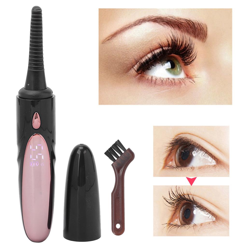 Heated Eyelash    Re able Silicone Brush Head Portable Electric Eyelash    for Women