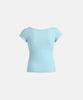 BADBLOOD Archangel Graphic Boat Neck 1/2 T-Shirt - Mint