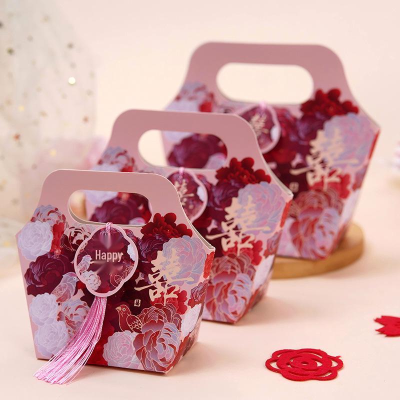 2025 Креативная китайская ручная свадебная подарочная коробка для конфет Small [10 pieces]