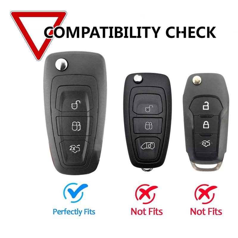 3-Button Silicone Remote Key Cover Case Holder For Ford Focus Fiesta Kuga Mondeo Ecosport B C S Max Grand C-Max Fusion Models