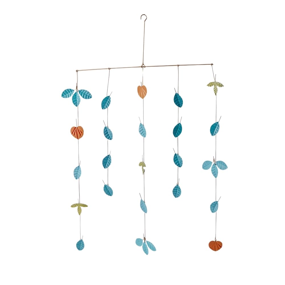 Horn Please MADE Tinplate Leaf Motif Mobile (Green)