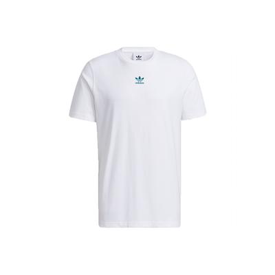 Originals Trefoil Logo Print Sports Crew Neck Short Sleeve T-Shirt Men Tops White H46694