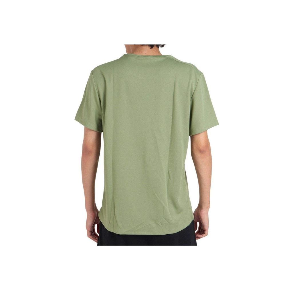 Nike Miler Large Logo Print Round Neck Short Sleeve T-Shirt Men T-Shirts Oil-Green FN8517-386