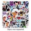 50 Game Dandy's World Cartoon Character Stickers - Waterproof for Scooters, Helmets, Phones