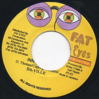 7-Zoll Schallplatte DAVILLE / LEBA HIBBERT - Innocent / Two Can Play NONE Fat Eyes Record 2003 Jamaika Reggae, Ska & Dub Gebraucht