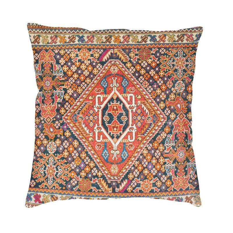 Aksaray Antique Turkish Kilim Square Pillow Cover Decoration Boho Bohemian Ethnic Persian Tribal Cushion Cover Throw Pillow