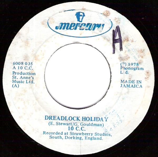 

7-дюймовая пластинка 10CC Dreadlock Holiday 6008035 Mercury 1978 Ямайка Рок Б/у