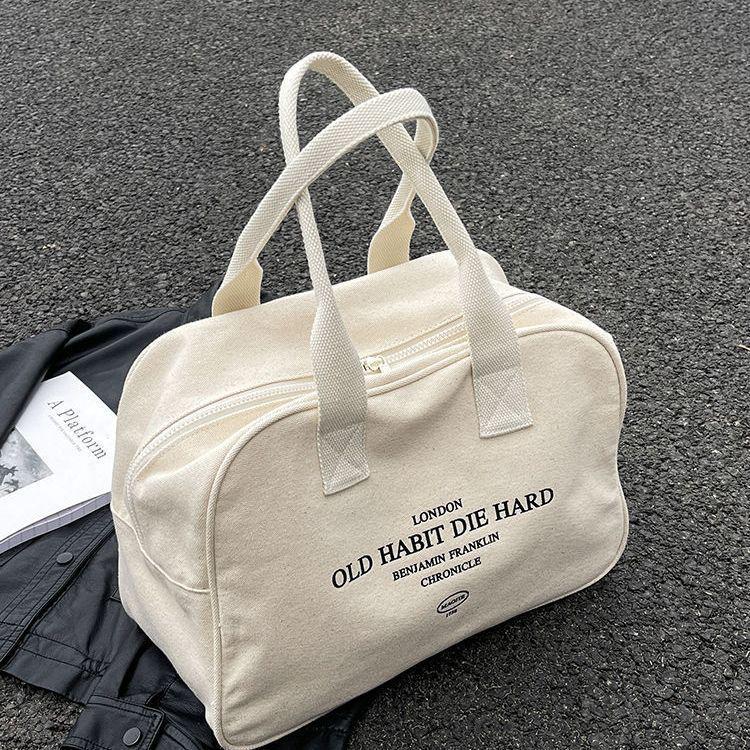 Women's Large Capacity Canvas Travel Bag - Versatile, Lightweight, Handheld Luggage