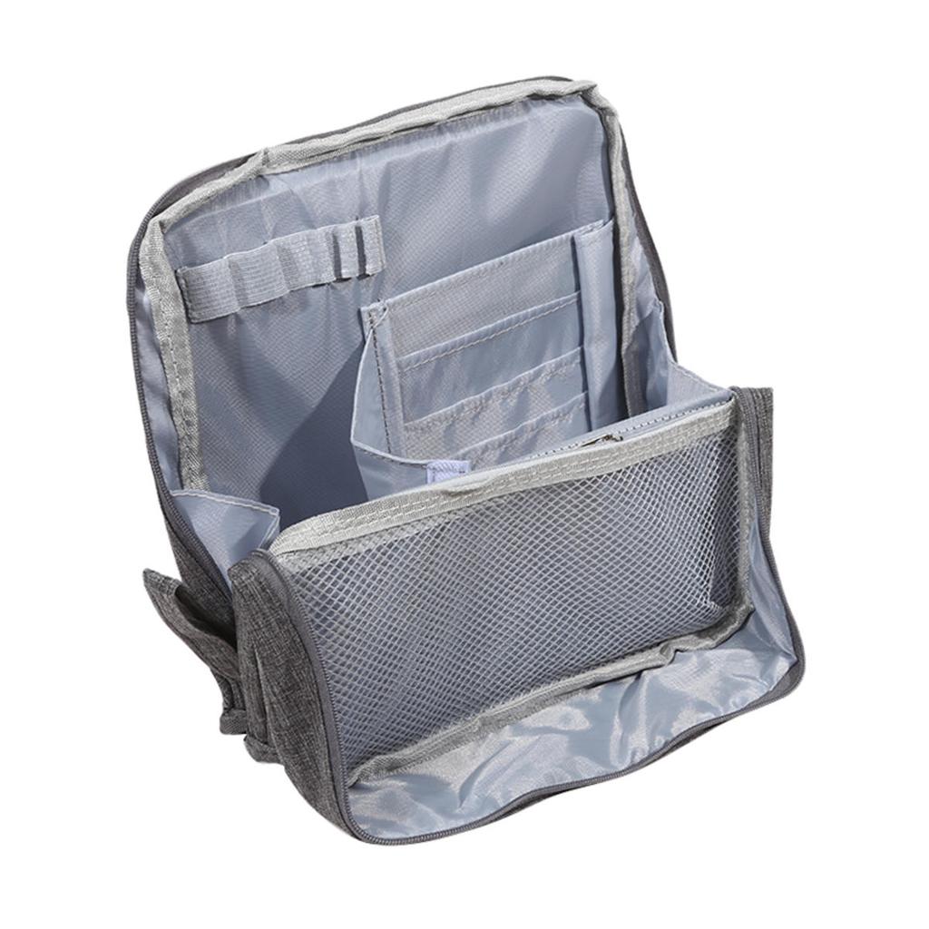 Multifunctional Makeup Bag Large Capacity Pencil Case Multi-layer Oxford Cloth Pen Bag Simple Toiletries Organizer Stationery Pouch for Women Students