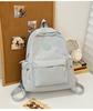 Fashionable Outdoor Ladies Backpack With Alphabet Decoration And Solid Color Design For Commuting
