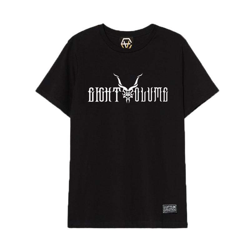 Eight Volume Ev Kuduskull Black Tee Black/L