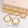 Special for smooth titanium steel earrings, simple and sweet temperament, stainless steel jewelry, niche design sense
