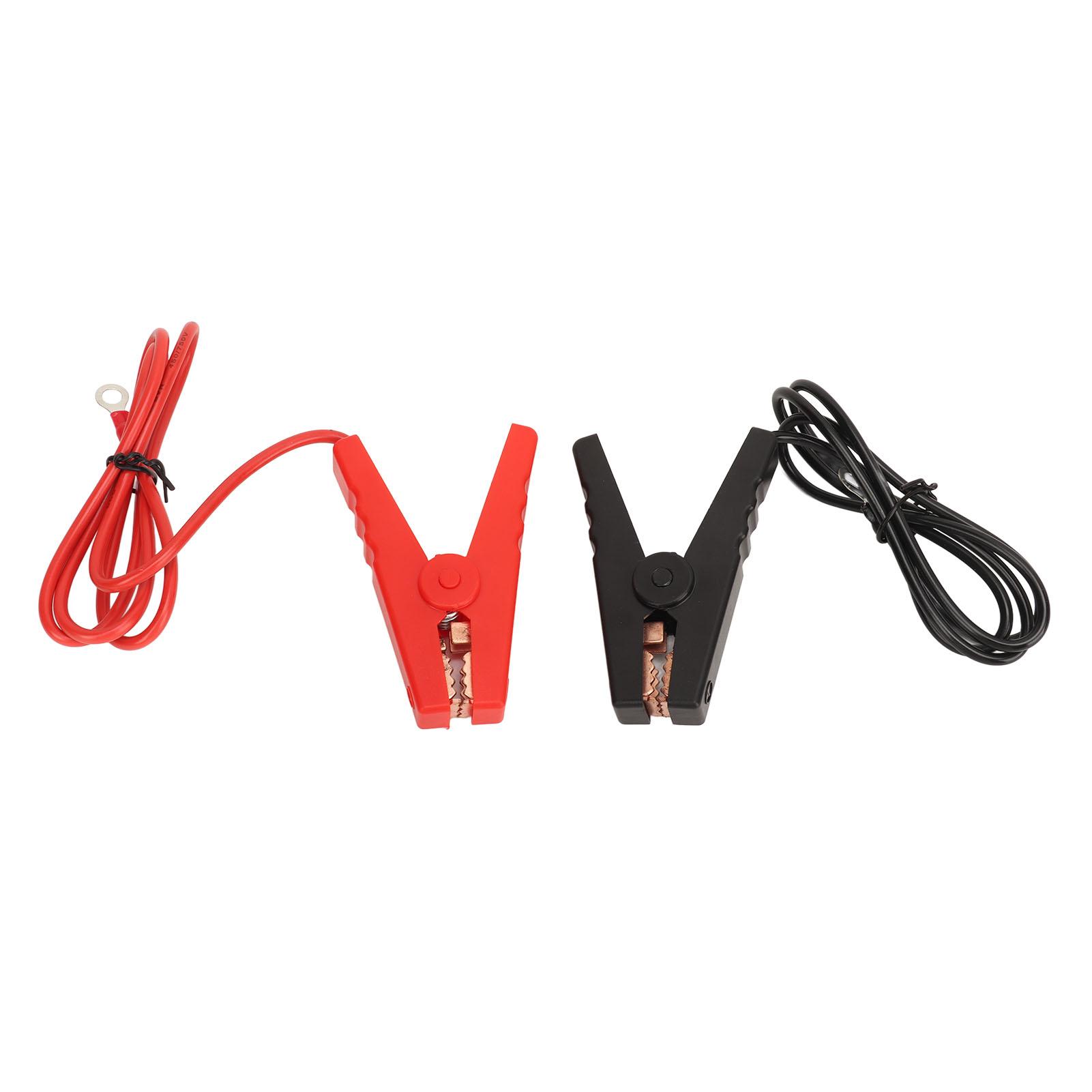 

Battery Cable with Clip Eyelet Terminal Wire Copper Core ABS Wrapped Battery Clamps Extension Cord for Inverter