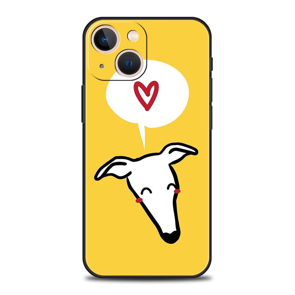 

Galgo Greyhound Dog Phone Case For iPhone 17 16 15 Pro Max 11 12 13 14 7 8 Plus SE 2020 X XR XS Cover Soft Black iPhone 13Pro Max