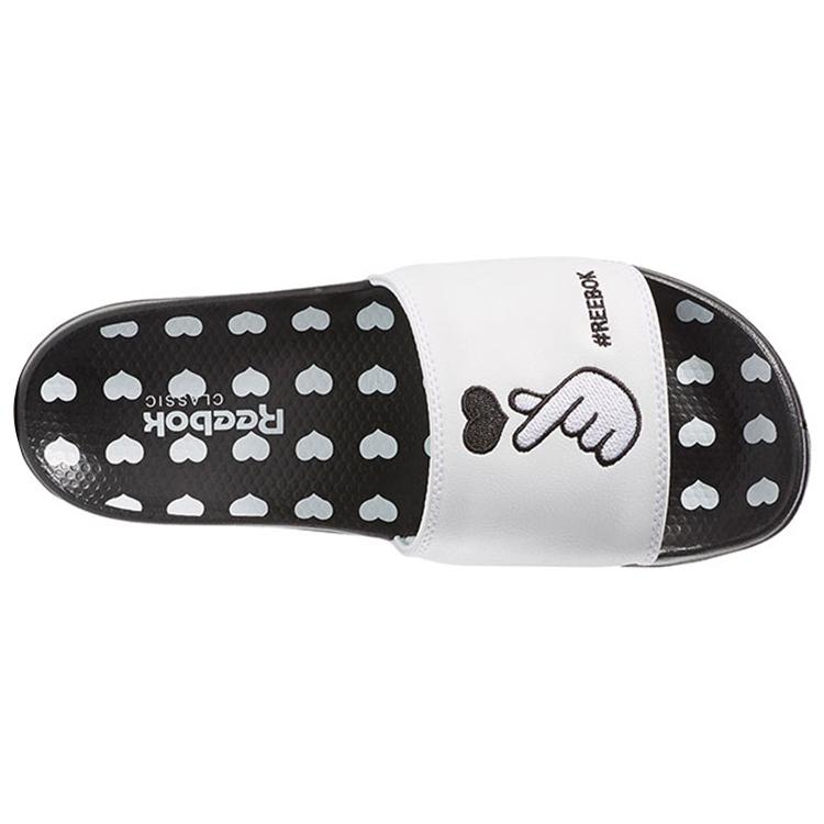 Reebok Classic Love Black White Slippers EF8146