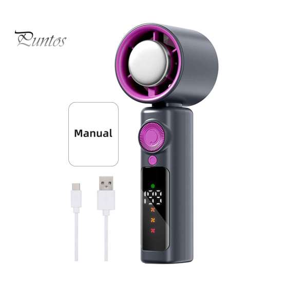 

Ручной турбовентилятор с цифровым дисплеем, 199 скоростей, 13000 об/мин, мощный поток воздуха, низкий уровень шума, перезаряжаемый портативный мини-вентилятор охлаждения чёрный