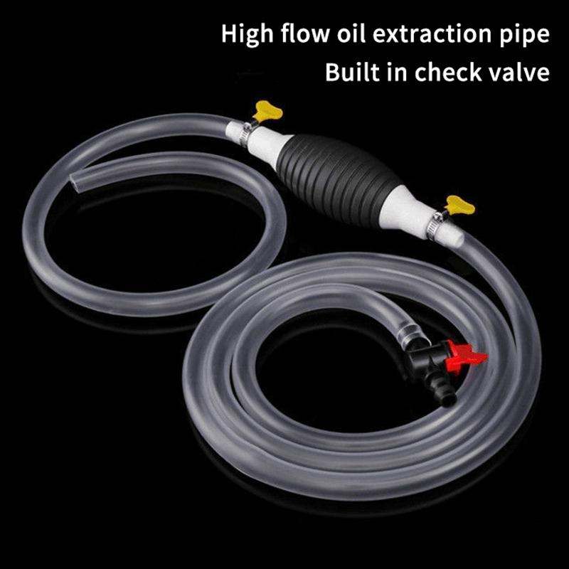 Evrensel Araba Yakıt Pompası El Gaz Yağı Pompası Manuel Emiş Borusu Tekne Sıvı Petrol Tuning Yakıt Pompası İçin Pompalamak