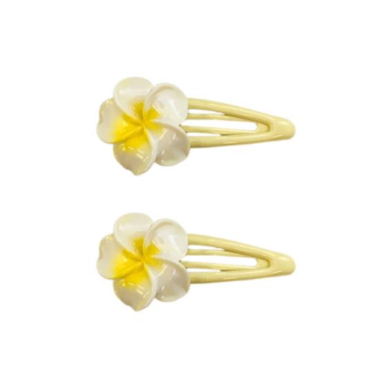 1 Pair Women Hair Clips Flower Shape Hair Barrettes Strong Grip Decorative Hair Pins Beach Vacation Daily Party Hair Accessories