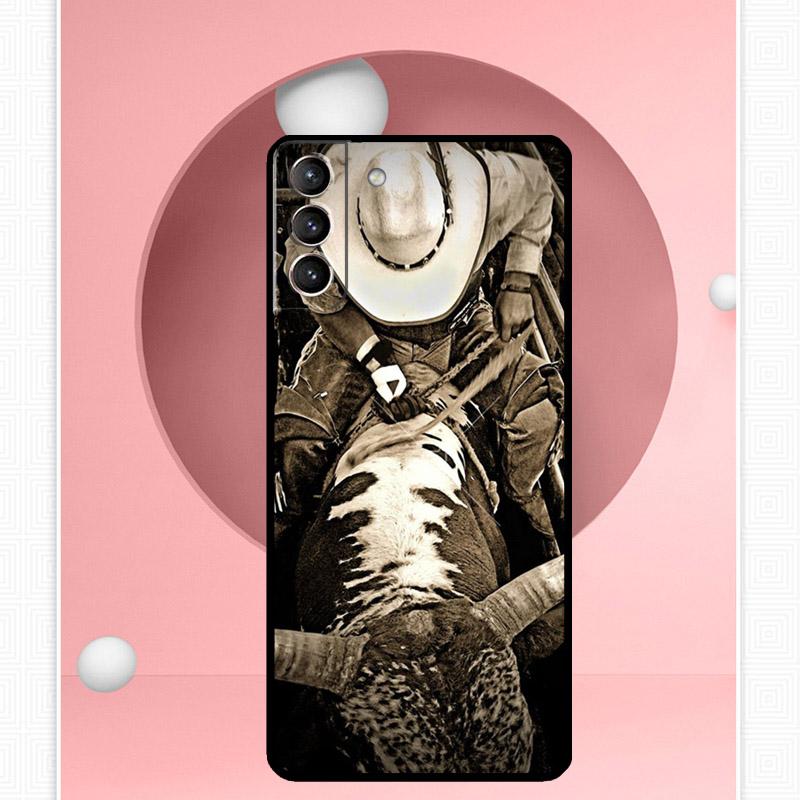 Extreme Sport Rodeo Cowboy Case For Samsung Galaxy S25 Ultra S20 S21 S22 S23 S24 Ultra S9 S10 Plus S25 FE Cover Funda