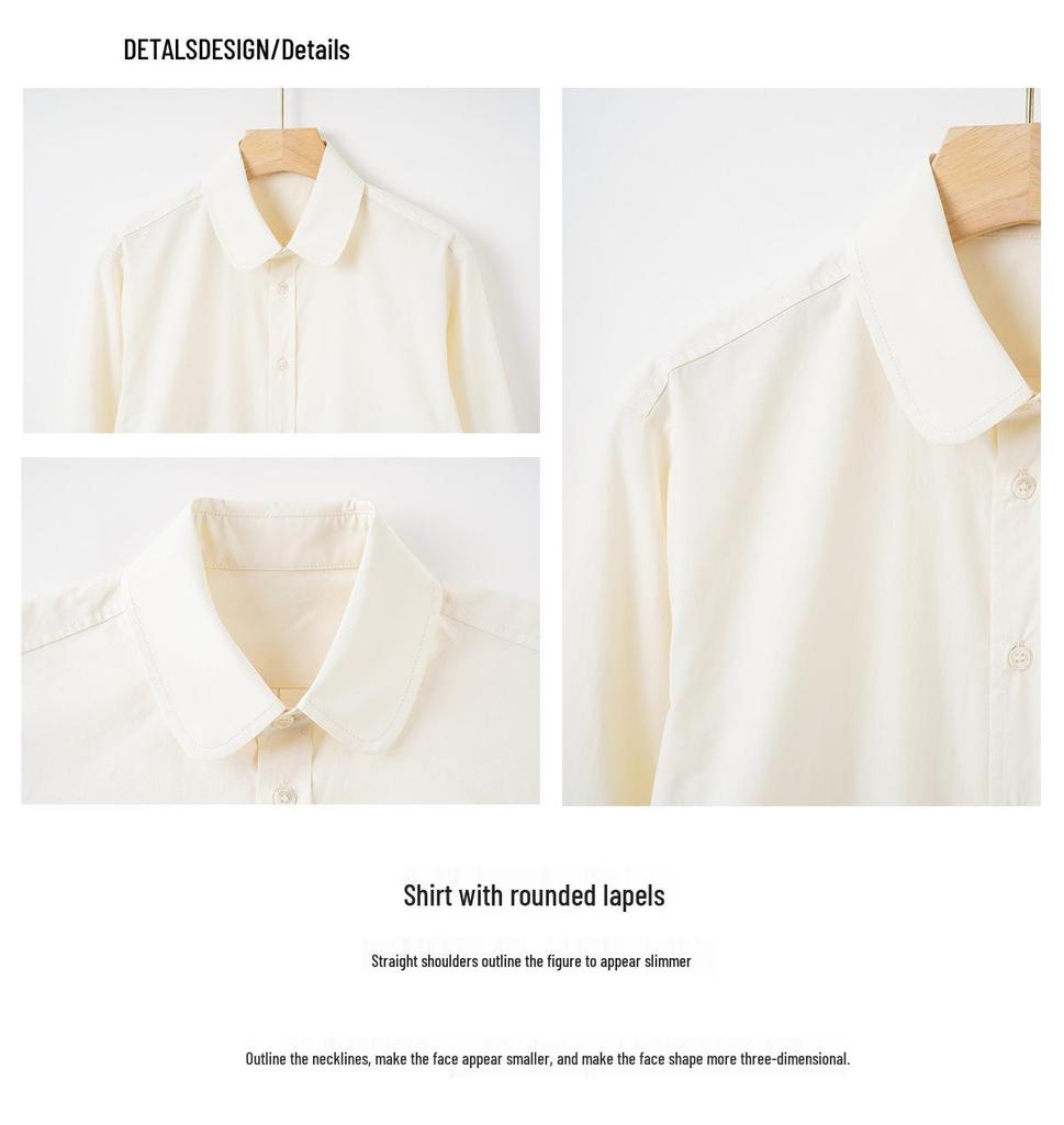 LP Women's Long Sleeve Drapey Slimming Blouse, Milk Yellow - Spring Casual Style