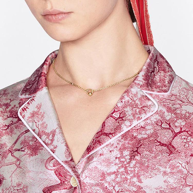 Dior 2023 New Petit Cd Necklace Comfortable Fashion Necklace Women Necklace Gold N1665PTCMT-D300