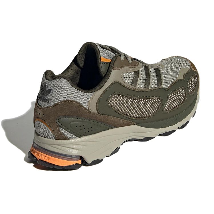 Adidas Originals Shadowturf Retro Fabric Leather Cushioning Non-Slip Wear-Resistant Low-Top Casual Running Shoes Unisex Sneakers Army-Green GW3967