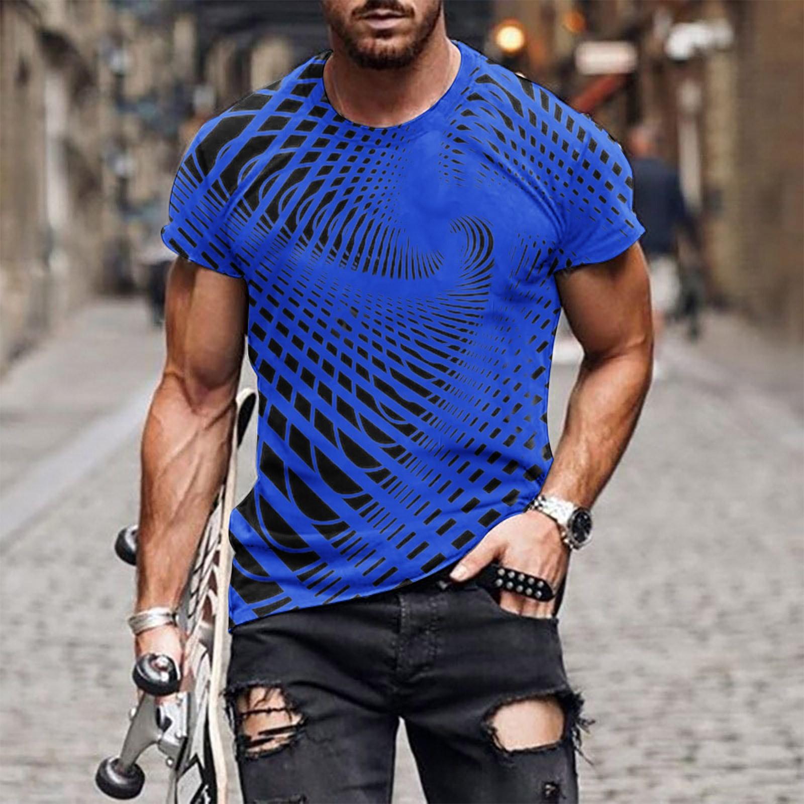 

Летний модный пуловер с воротником и коротким рукавом, поглощающий пот, в стиле ретро XL синий