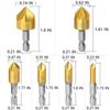 26-Piece Baota Drill Set: Five-Flute Chamfering, Hole Opening & Center Punch with Wood Plug & Three-Point Drill - Free Shipping