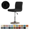 Solid Color Elastic Bar Stool Covers Polar Fleece Stretch Chair Stool Slipcovers Coffee Hotel Short Back Seat Chair Covers Home