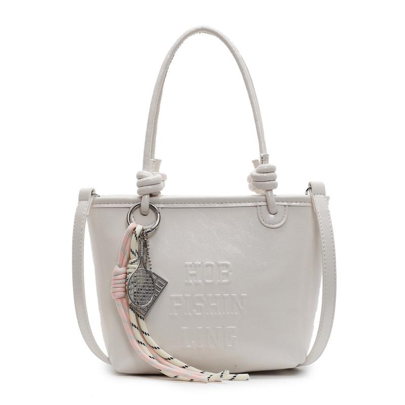 2025 popular new niche simple wind hand carrying bucket bag Korean version casual versatile commuter fashion messenger bag women
