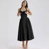 LYRIA Elegant A Line Midi Dress New Arrivals Halter Sexy Holiday Party Dresses Summer Women's Clothing Wholesale