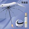 Umbrella Large Thickened Weather and Rain Sunscreen UV Protection Folded Titanium Silver Parasol Double Layer Umbrella Wholesale