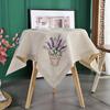 Living Room Dining Table Printing Cloth Tablecloth Supply White Modern Simple Household Decoration Round Table Cloth
