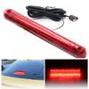 12V Red LED Brake Stop 24 LED Ensures Rearward Easy Highly Waterproof and Tape Passenger Car Third Brake Light Light, High-Mount Light, Beads, Safety,