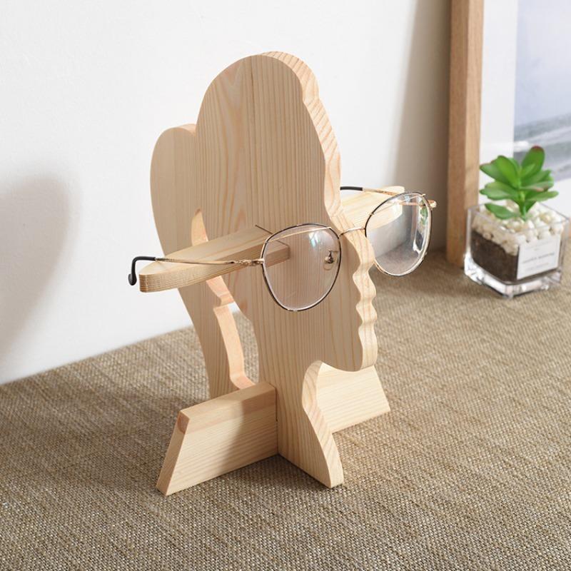 Wooden Glasses Display Shelf Sunglasses Bracket Cabinet Woman Man for Spectacle Frame Display Props Decorative
