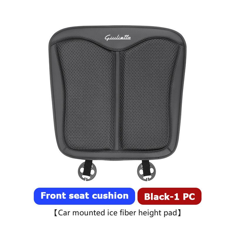 Ice Silk Car Front Rear Seat Cushion Backrest Pad Anti-slip Mat For Alfa Romeo GT Stelvio F1 Brera Volante Tonale Gloria Disco