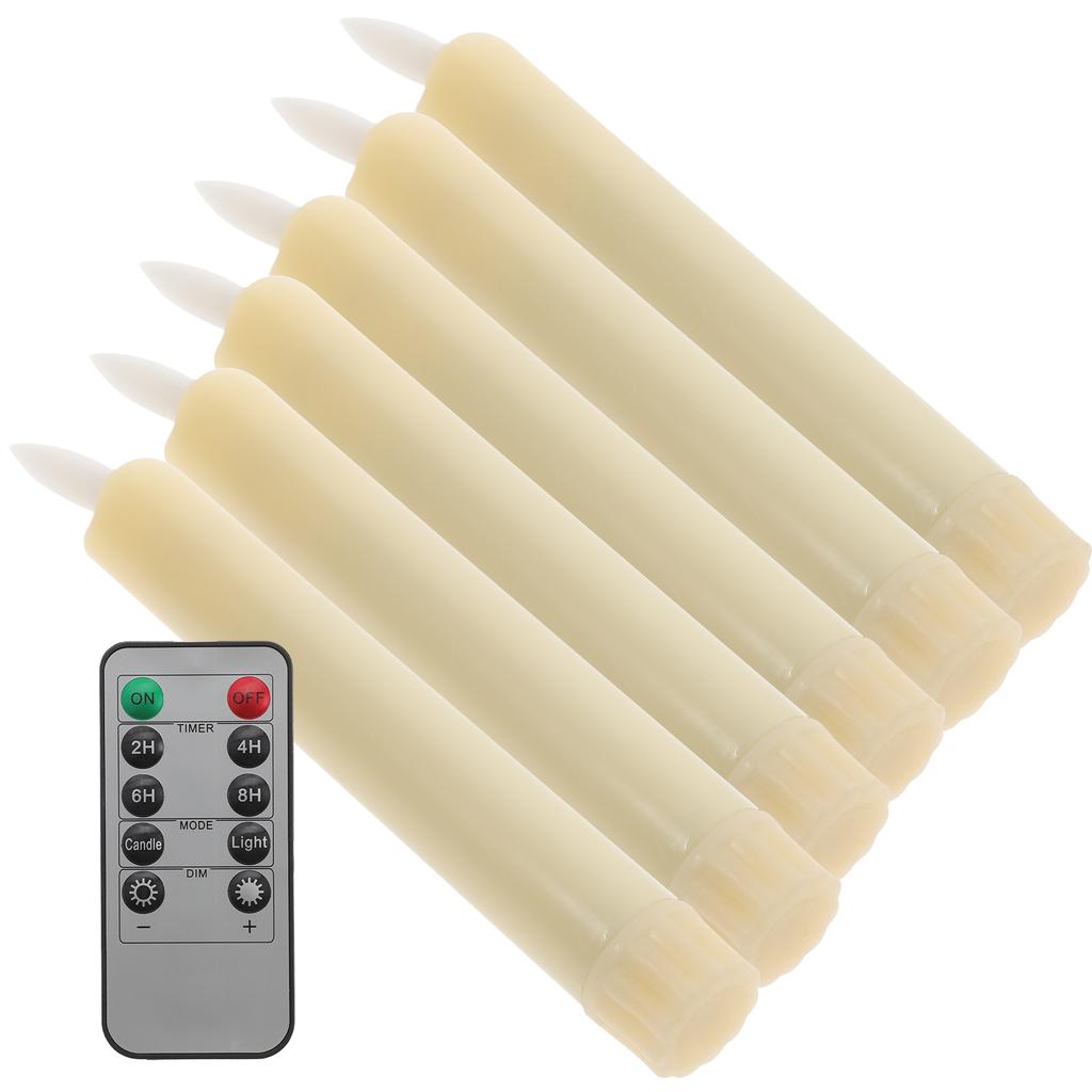 1Set Simulated LED Flameless Candles for Wedding Birthday Halloween Decorative Lights Operated LED Lamp