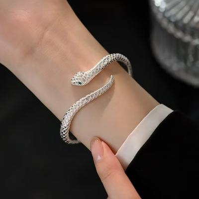 Bracciale Serpente Spirituale Bracciale da Donna Design di Nicchia Gioiello di Alta Gamma