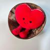1Pcs Adorable Smiling Red Pink Heart Dolls Soft Heart Plush Stuffed Toy Pendant Valentine'S Day Gift For Girlfriend Home Decor