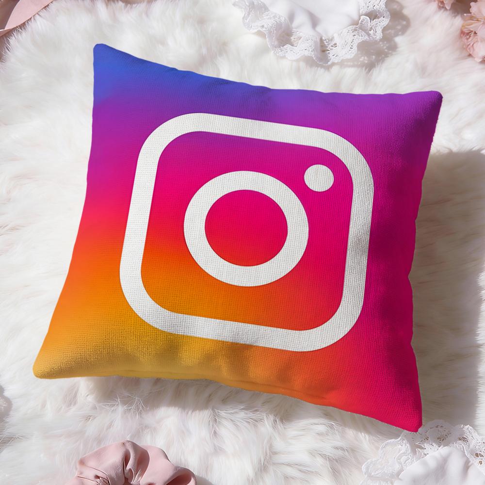Hot I-IInstagram Cushion Cover Soft Washable Pillow Case Multi-Scene for Couch Bed Travel Office Use