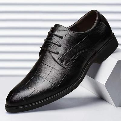 Klassischer Herren Lederschuh Herbst Herren Business Anzugsschuh Britischer Komfort Freizeit Gesellschaftsschuh Männlich Hochzeitsschuhe