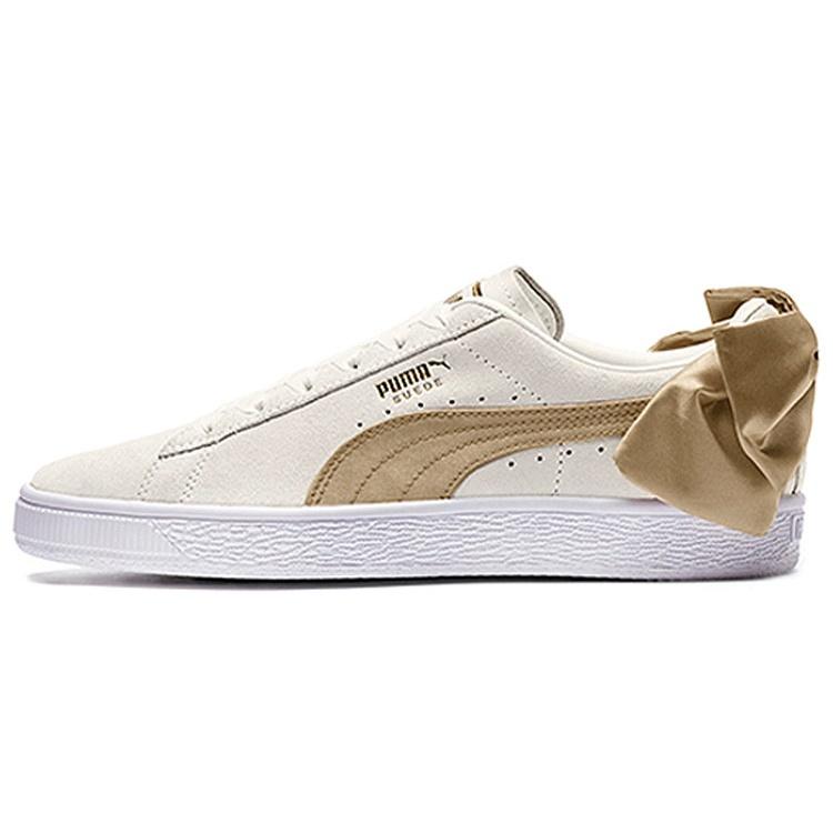 (WMNS) PUMA Suede Bow Varsity Pink Gold Women s 367732-03 EU 38.5