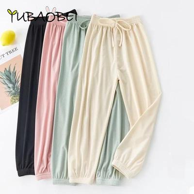 Children's Pants Summer Children's Ice Silk Anti Mosquito Pants Thin Boys' and Girls' Korean Casual Pants