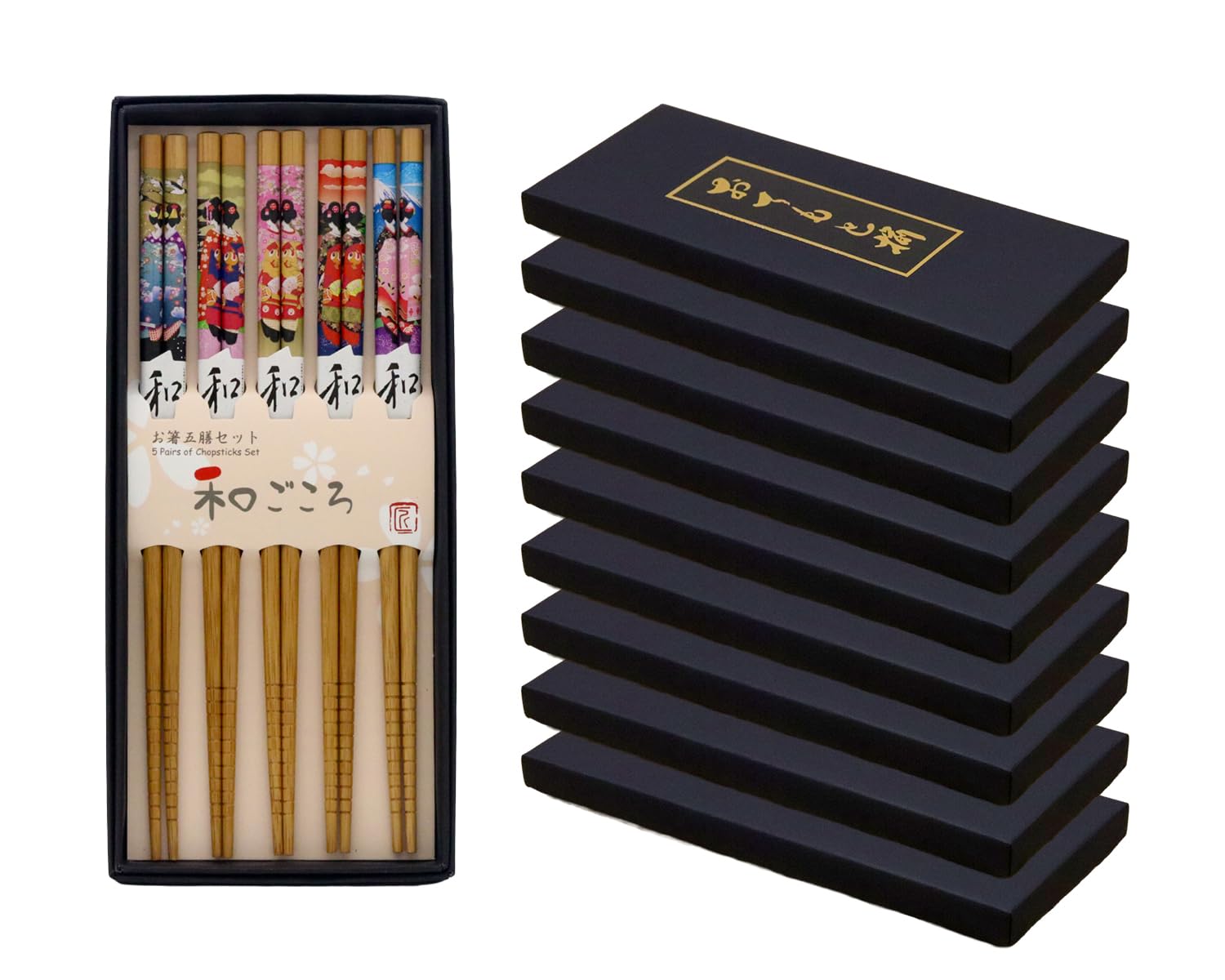 

Castle Enterprise Wagokoro Chopsticks Maiko x 10 Japanese souvenir (5 pairs, style) boxes,